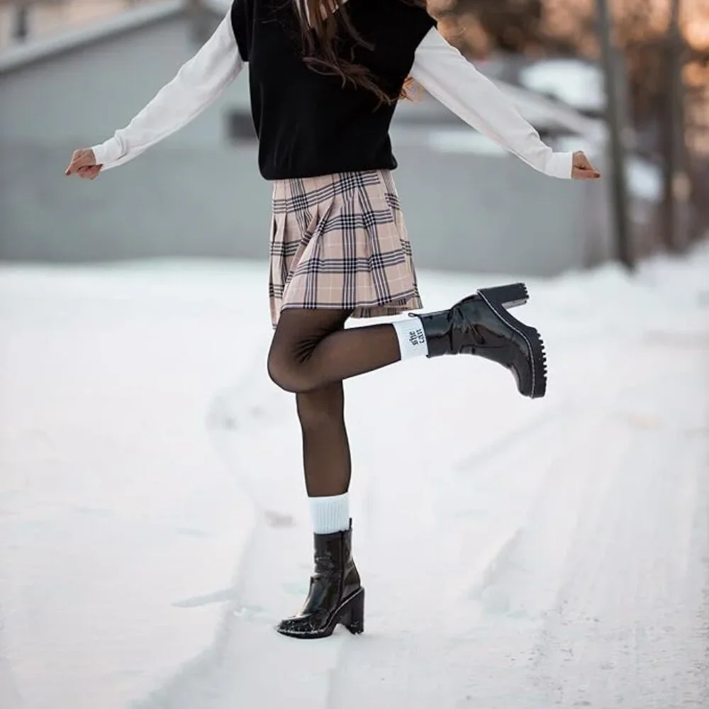 Winter Fleece Lined Tights 2 Pack
